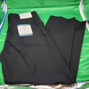 Haggar Men's Straight Fit Dress Pants Black Size 34x30